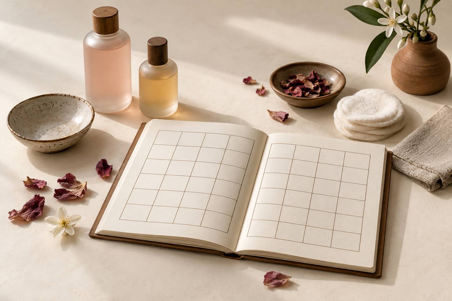 Illustration éditoriale du sujet : Eau de rose, fleur d'oranger : leur place dans un rituel