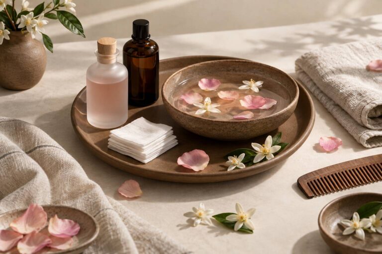 Eau de rose, fleur d&rsquo;oranger : leur place dans un rituel